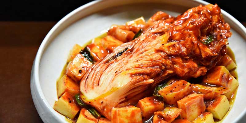 کنسرو کیمچی سامیانگ - Kimchi Canned Samyang Hot Chicken Stirfried Kimchi