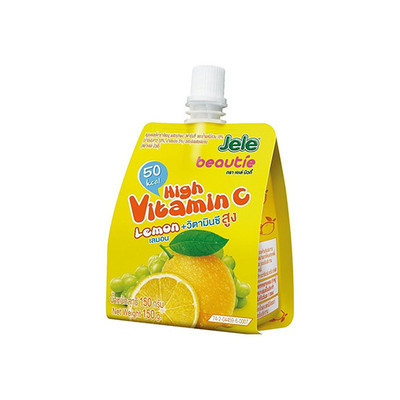 نوشیدنی ژله ای با طعم لیمو و انگور همراه ویتامین c