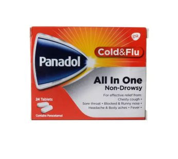 قرص سرماخوردگی و آنفولانزا پانادول مدل All in one بسته 24 عددی