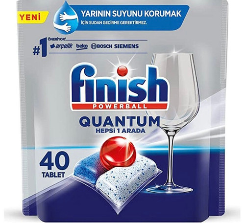قرص ماشین ظرفشویی فینیش مدل Quantum بسته 40 عددی ا Finish Quantum Dishwasher Pack Of 40 Tablets