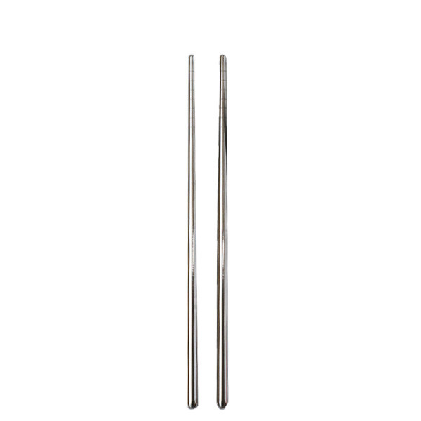 چاپستیک (چاپ استیک ) فلزی ضد زنگ (استیل ساده با انتهای شیاردار)  یک جفت stainless chopstick