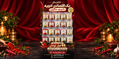 پک اقتصادی ادویه ویژه و کاربردی